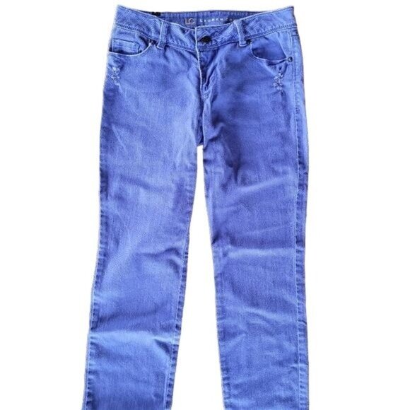 LC Lauren Conrad Denim - LC by Lauren Conrad Women's Size 6 Blue Denim Skinny Jeans Stretch Distressed